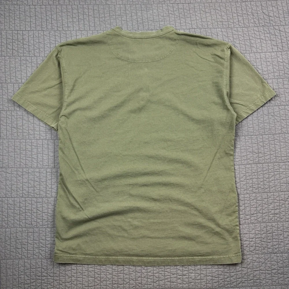 Y2K Big Dogs T Shirt Men XL Green‎ Henley The Beer Hunter Embroidered Logo - Picture 4 of 9